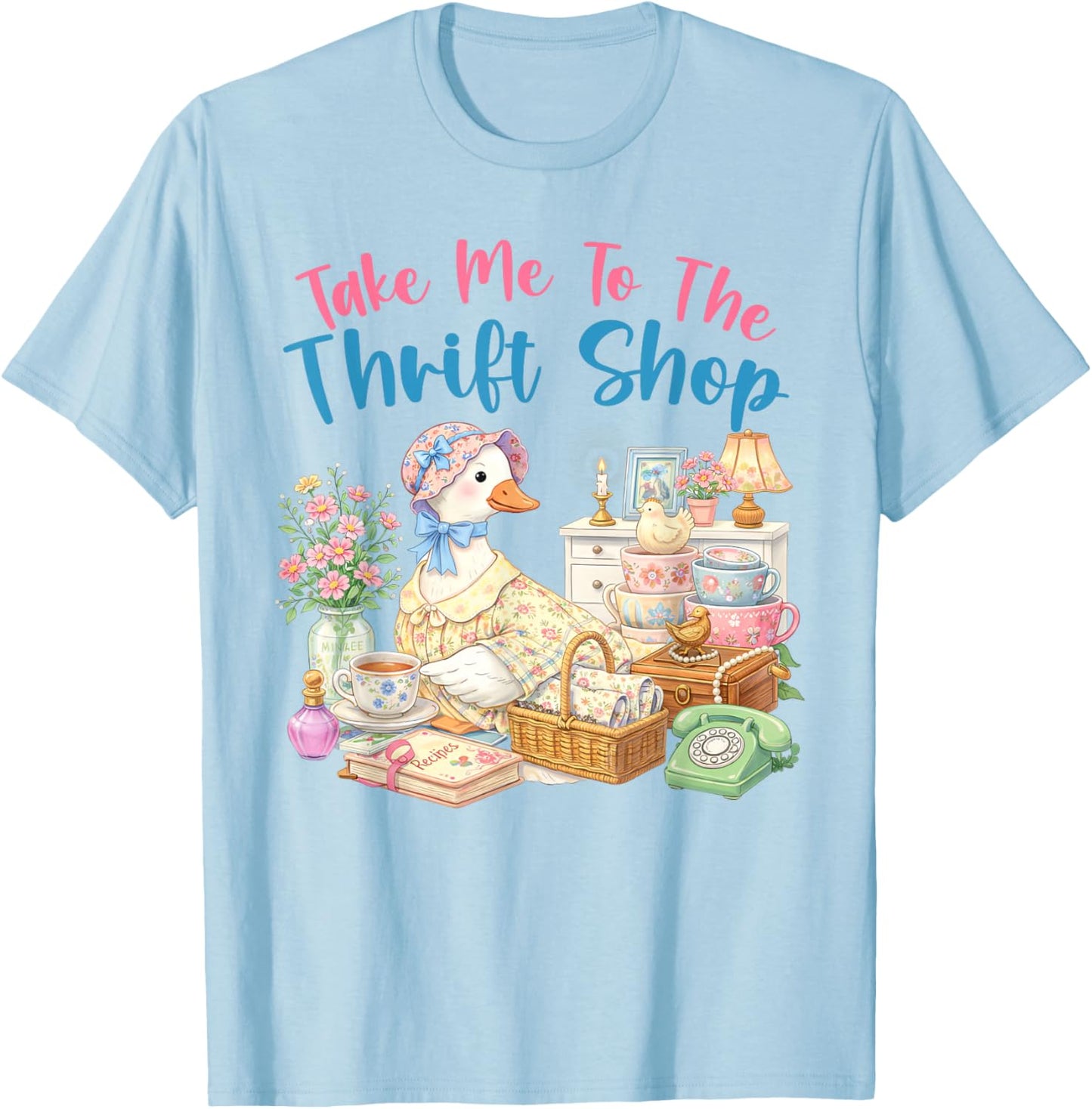 Take Me to The Thrift Shop Take Me Thrifting T-Shirt - T-Shirt | Light Blue