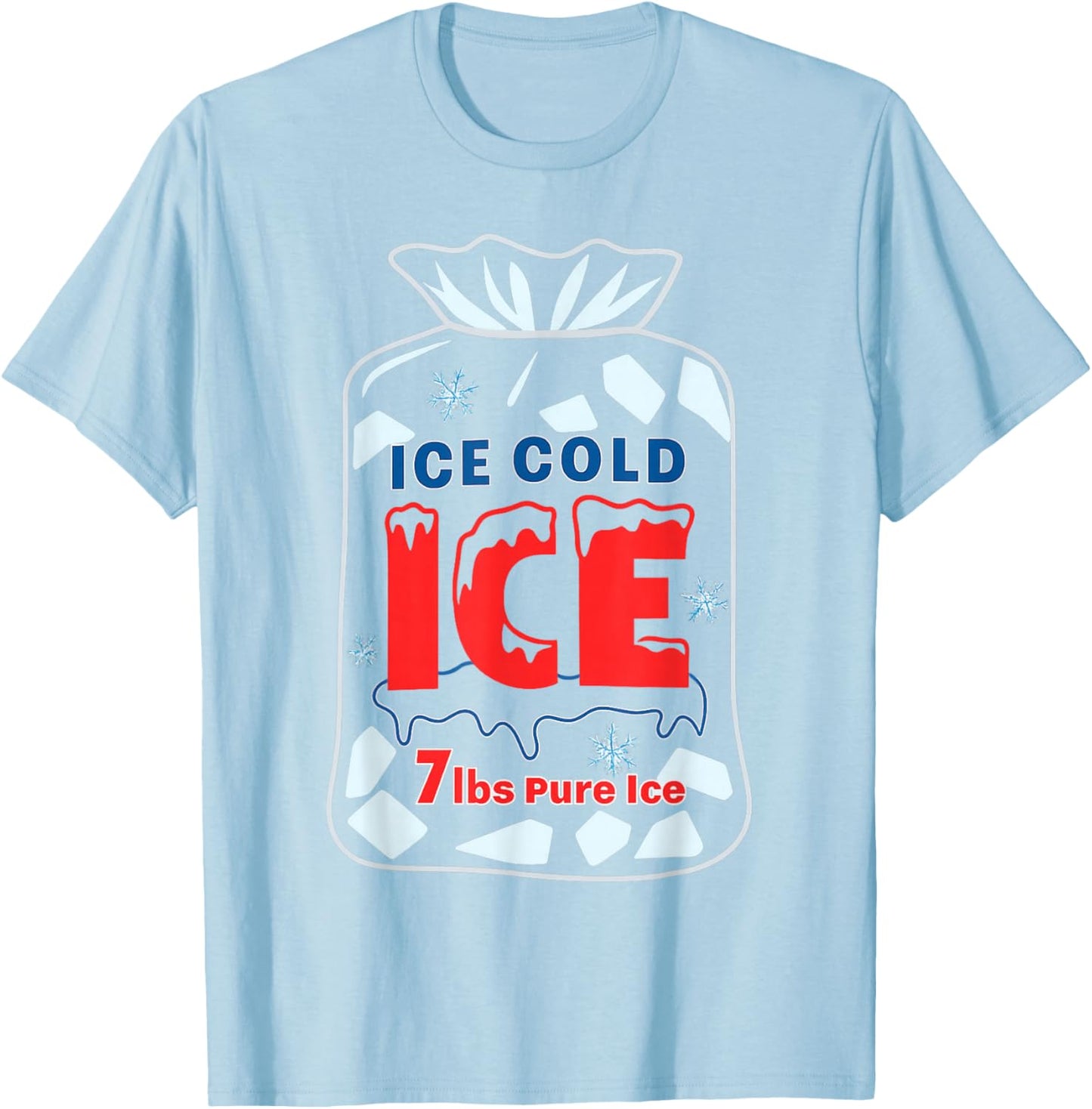 Bag of Ice Halloween Costume T-Shirt - T-Shirt | Light Blue
