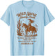Cowgirls Howdy Wild West Western Wild Spirit Steady Faith T-Shirt - T-Shirt | Light Blue