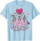 Anti Valentine Club Funny Skeleton Valentines Men Women Kid T-Shirt - T-Shirt | Light Blue