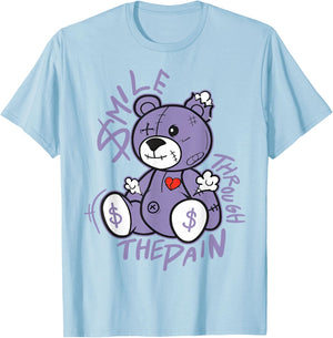 Hydrangeas Wild Grape White Purple Color Match T-Shirt - T-Shirt | Light Blue