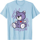 Hydrangeas Wild Grape White Purple Color Match T-Shirt - T-Shirt | Light Blue