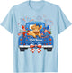 USA 250th Birthday 1776 2026 Women Adult 4th of July T-Shirt - T-Shirt | Light Blue