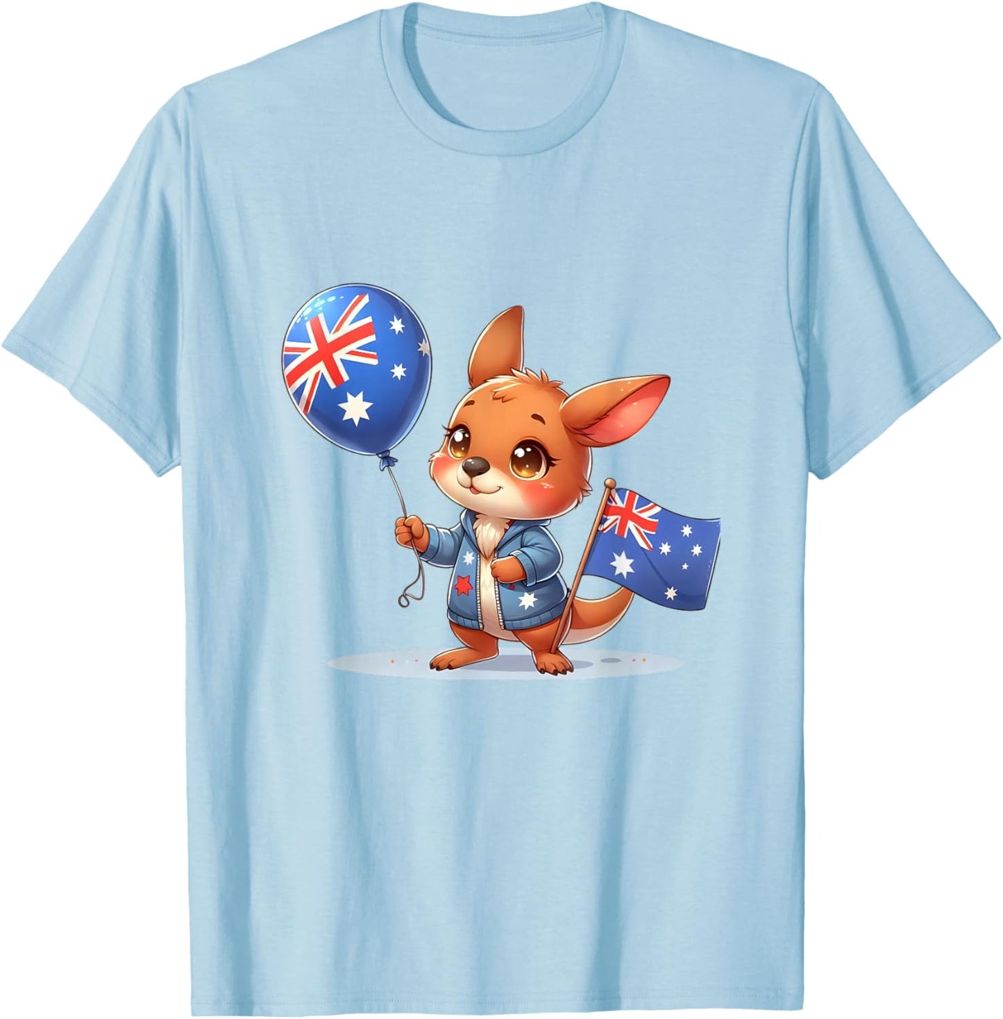 Australia Flag for Kids, Australian , Australia Flag T-Shirt - T-Shirt | Light Blue