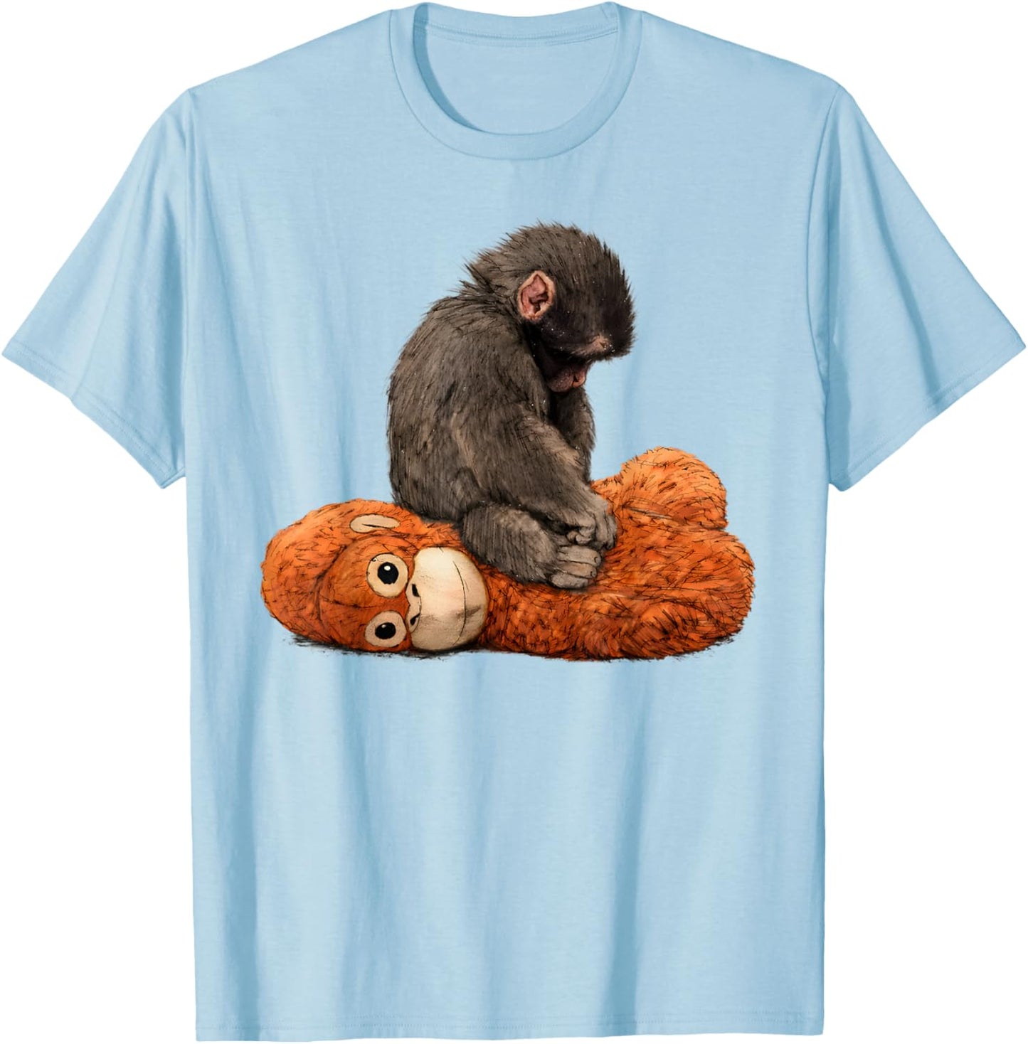 Baby Monkey Punch T-Shirt - T-Shirt | Light Blue