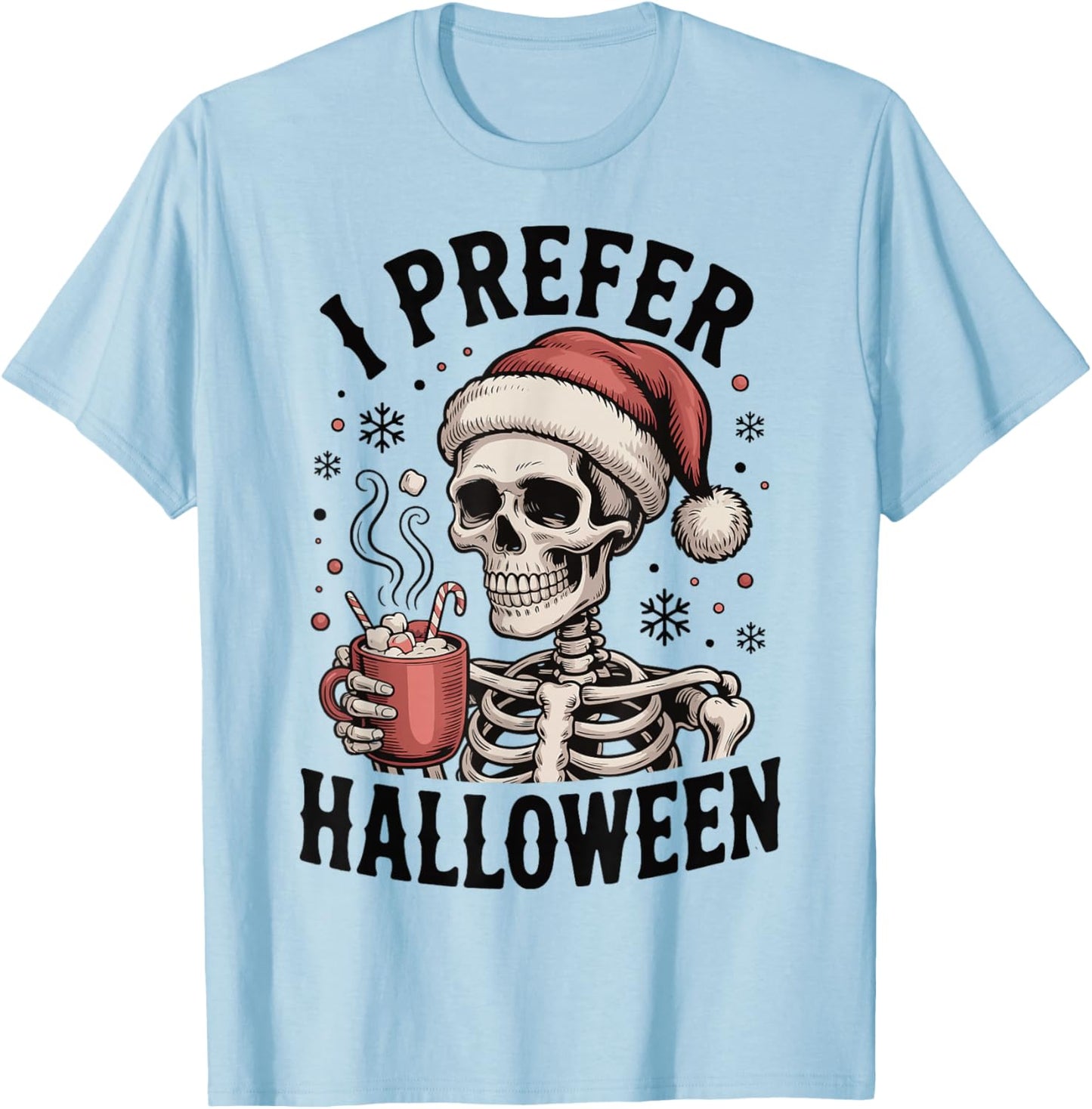 I Prefer Halloween T-Shirt - T-Shirt | Light Blue