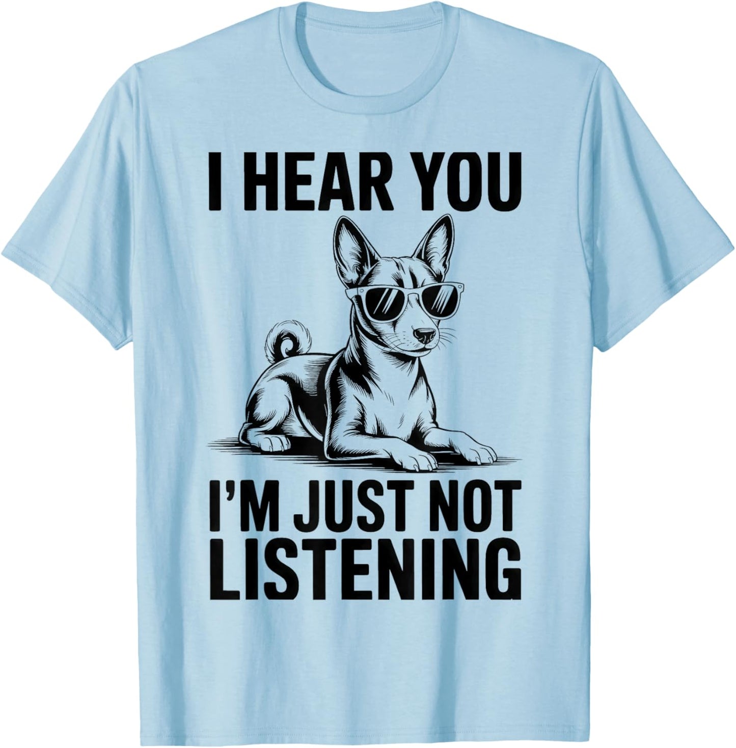 Basenji Funny Basenji T-Shirt - T-Shirt | Light Blue