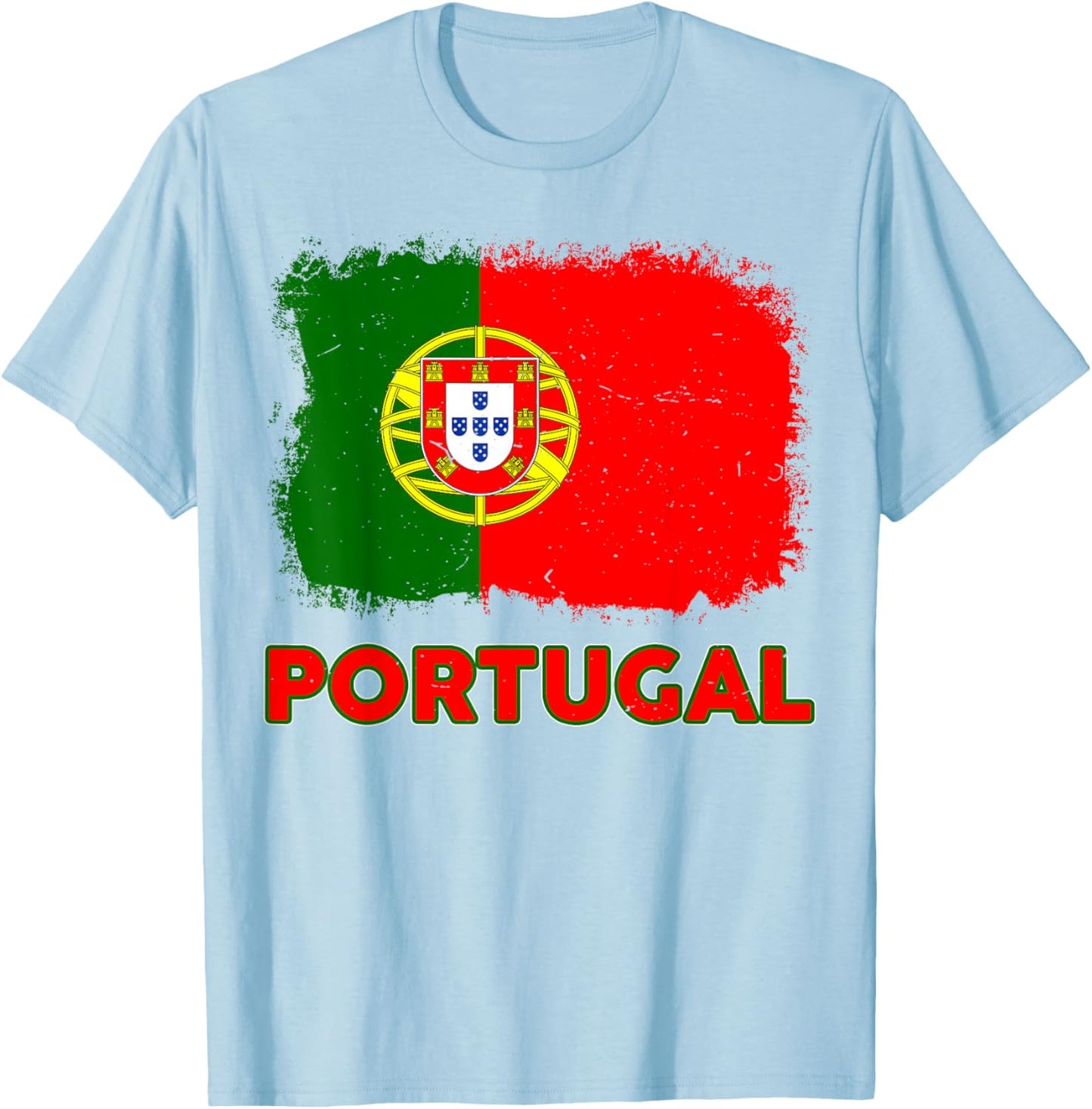 Toddler Portugal-Shirt Portuguese Flag Youth Baby Kids Boys T-Shirt - T-Shirt | Light Blue