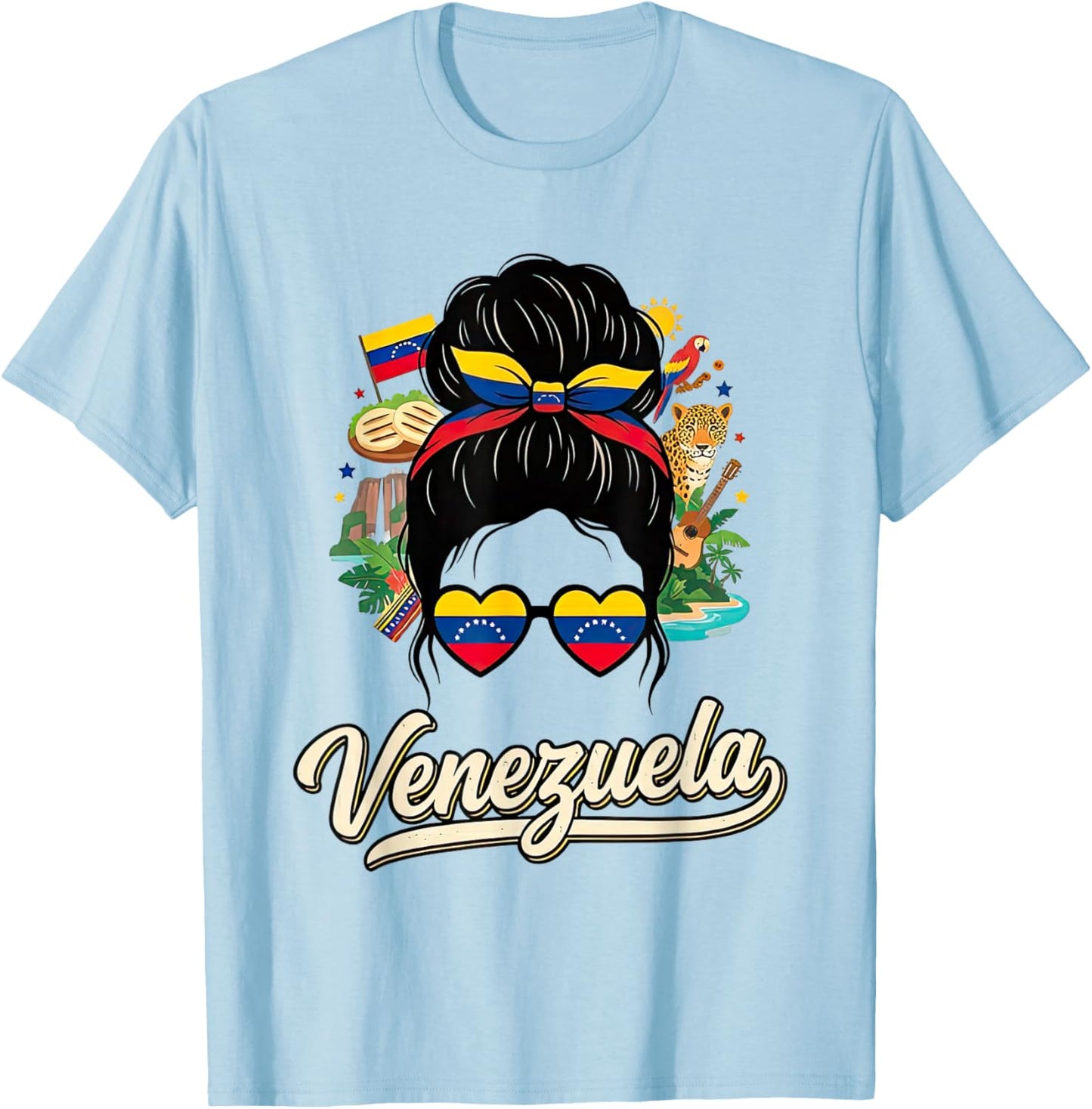 Venezuela for Woman Venezuelan for Girl Travel Souvenir T-Shirt - T-Shirt | Light Blue