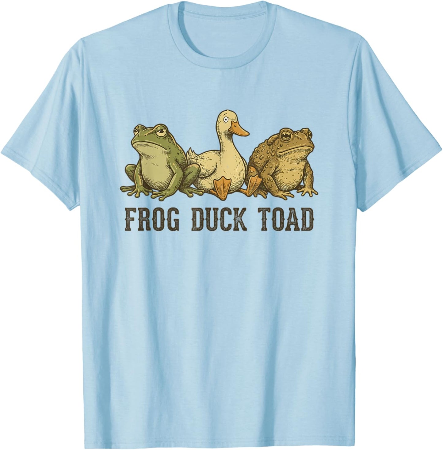 Frog Duck Toad T-Shirt - T-Shirt | Light Blue