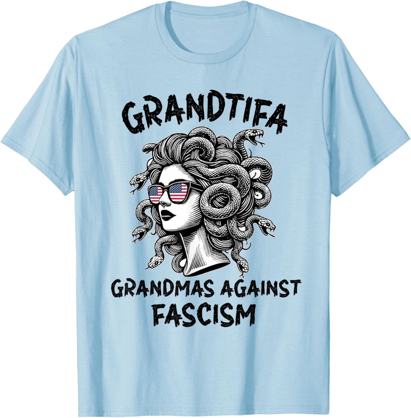 Protest Medusa Feminist T-Shirt - T-Shirt | Light Blue