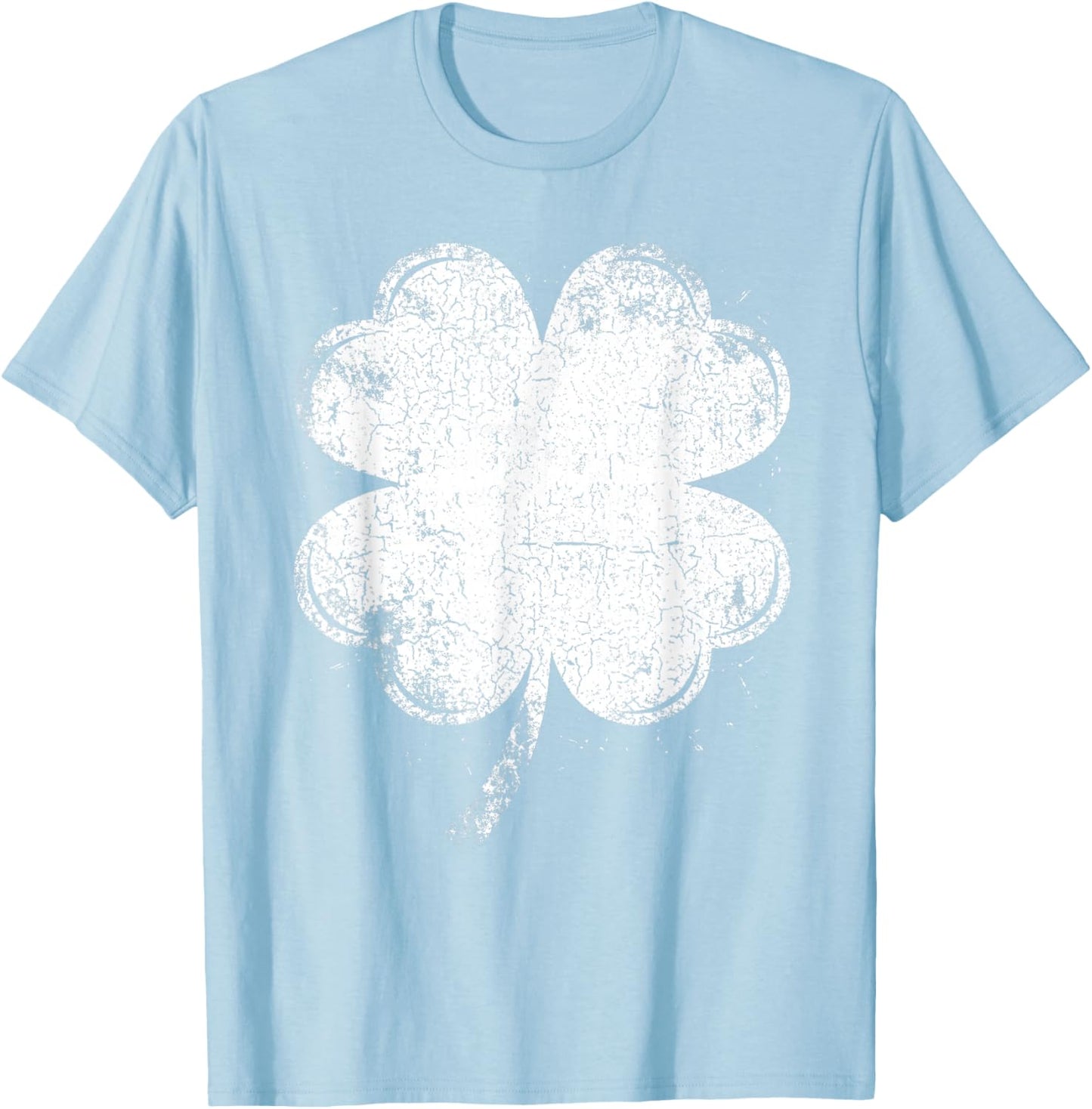 Retro Lucky Shamrock Funny St Patricks Day Men Women Kids T-Shirt - T-Shirt | Light Blue