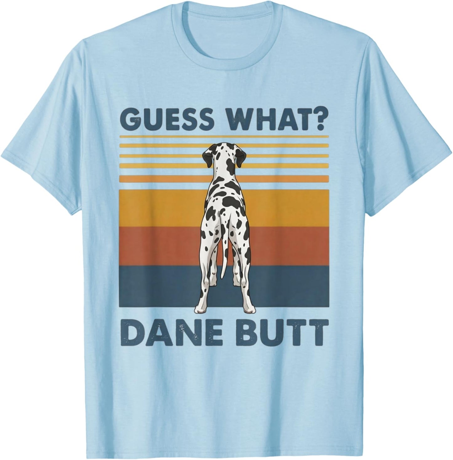 Harlequin Great Dane Funny Dog T-Shirt - T-Shirt | Light Blue