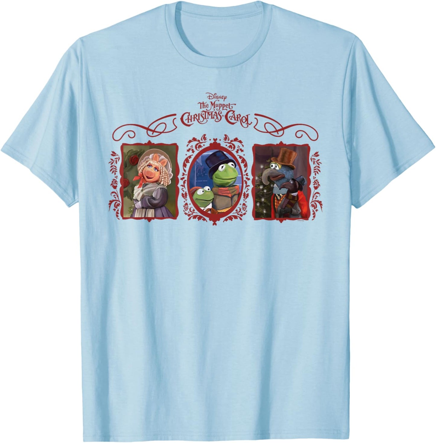 Disney The Muppet Christmas Carol Holiday Coquette Trio T-Shirt - T-Shirt | Light Blue