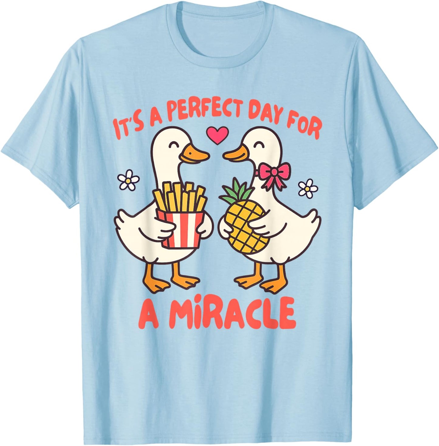 IVF Mom Dad Embryo Transfer Day It's A Day for A Miracle T-Shirt - T-Shirt | Light Blue