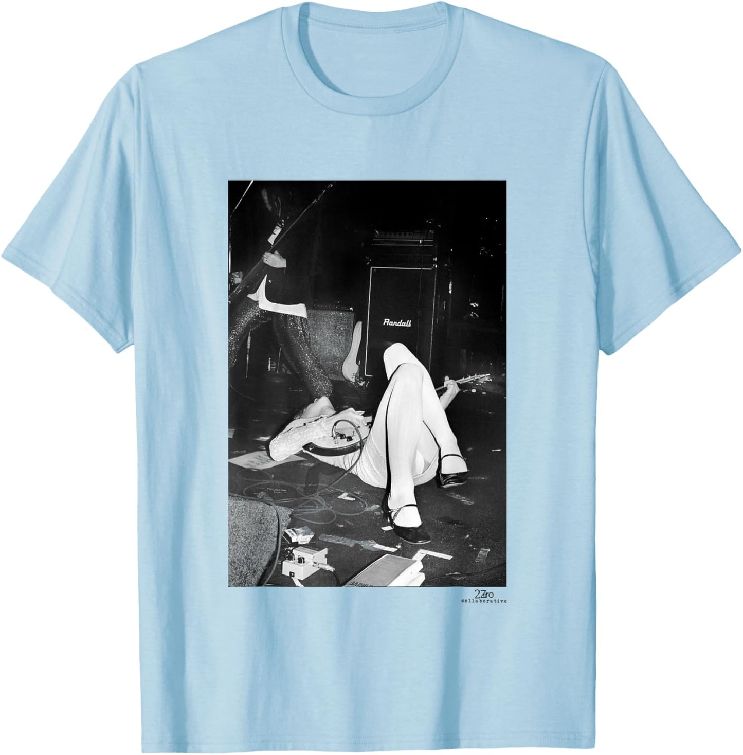 Hole Live Courtney Love Club Lingerie LA by Phil Nicholls T-Shirt - T-Shirt | Light Blue