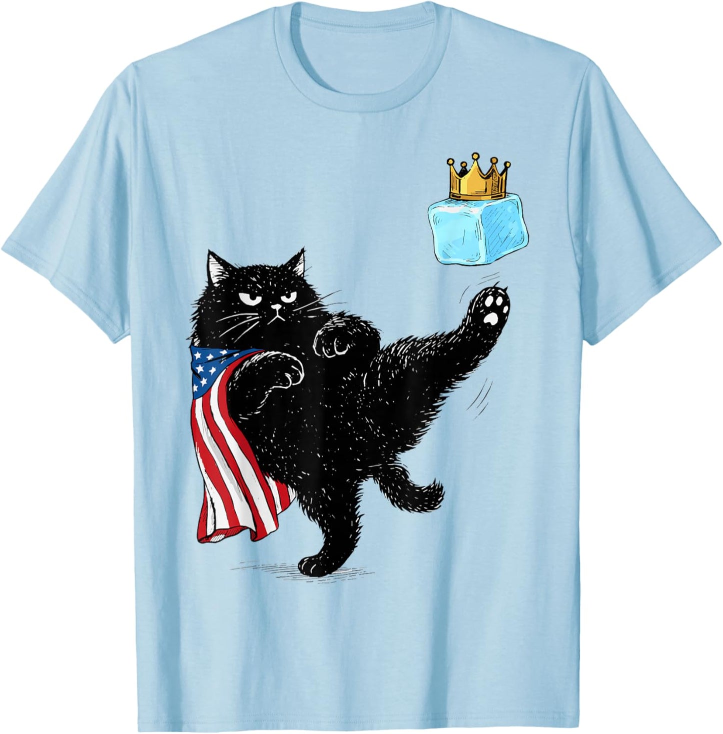 Abolish ICE Cat Resist T-Shirt - T-Shirt | Light Blue