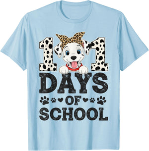 Happy 101 Days of School Funny Student Teacher Kids T-Shirt - T-Shirt | Light Blue