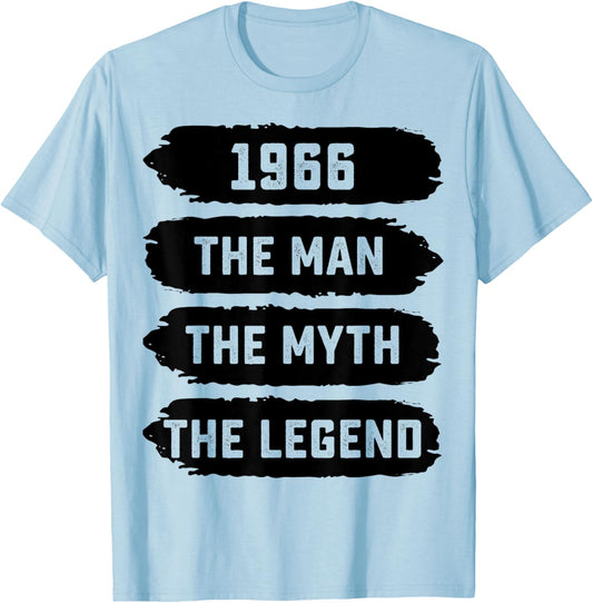 60th Birthday Gift Man Myth Legend 1966 60 Years Old T-Shirt - T-Shirt | Light Blue