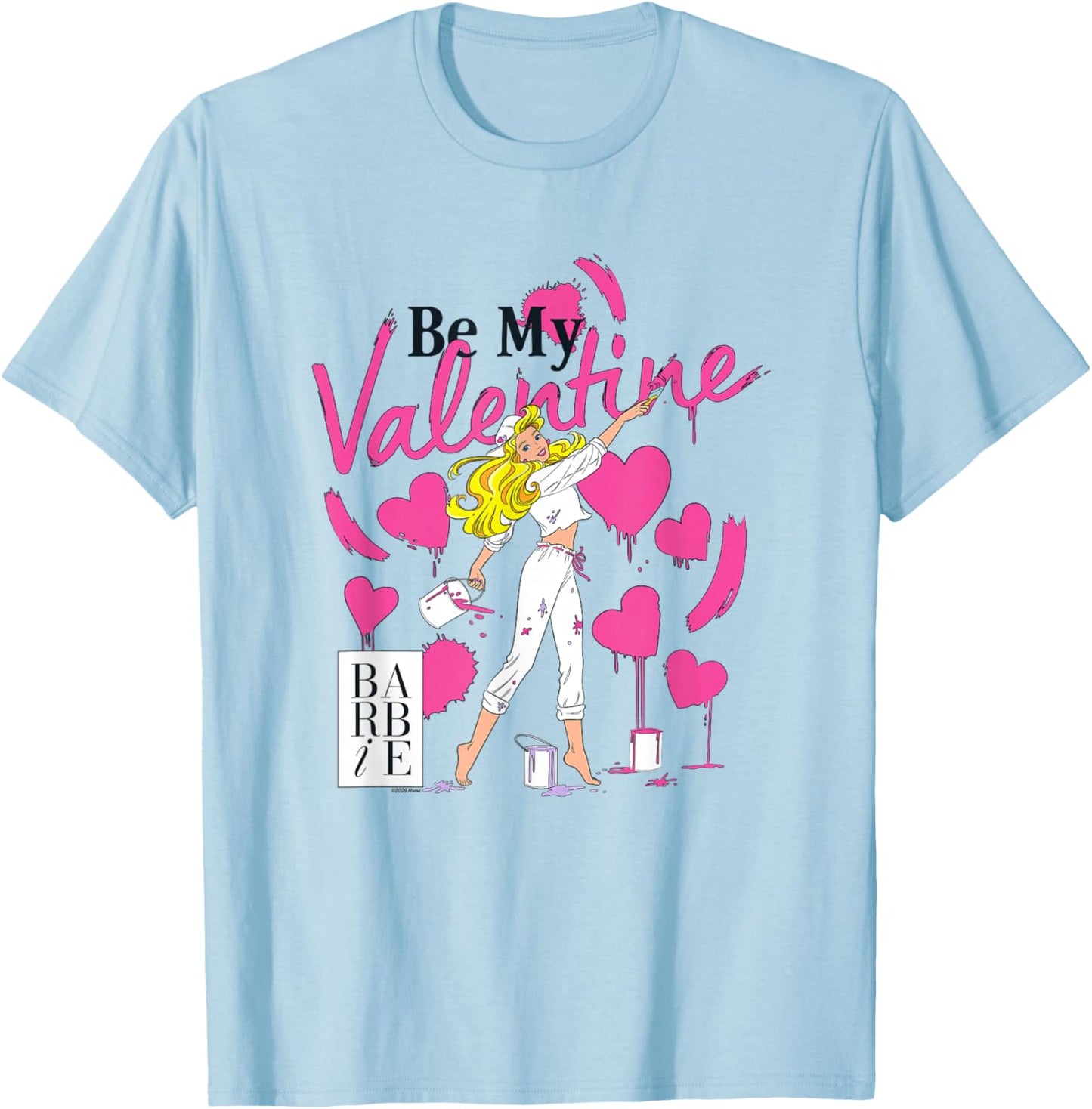 Barbie Be My Valentine T-Shirt - T-Shirt | Light Blue