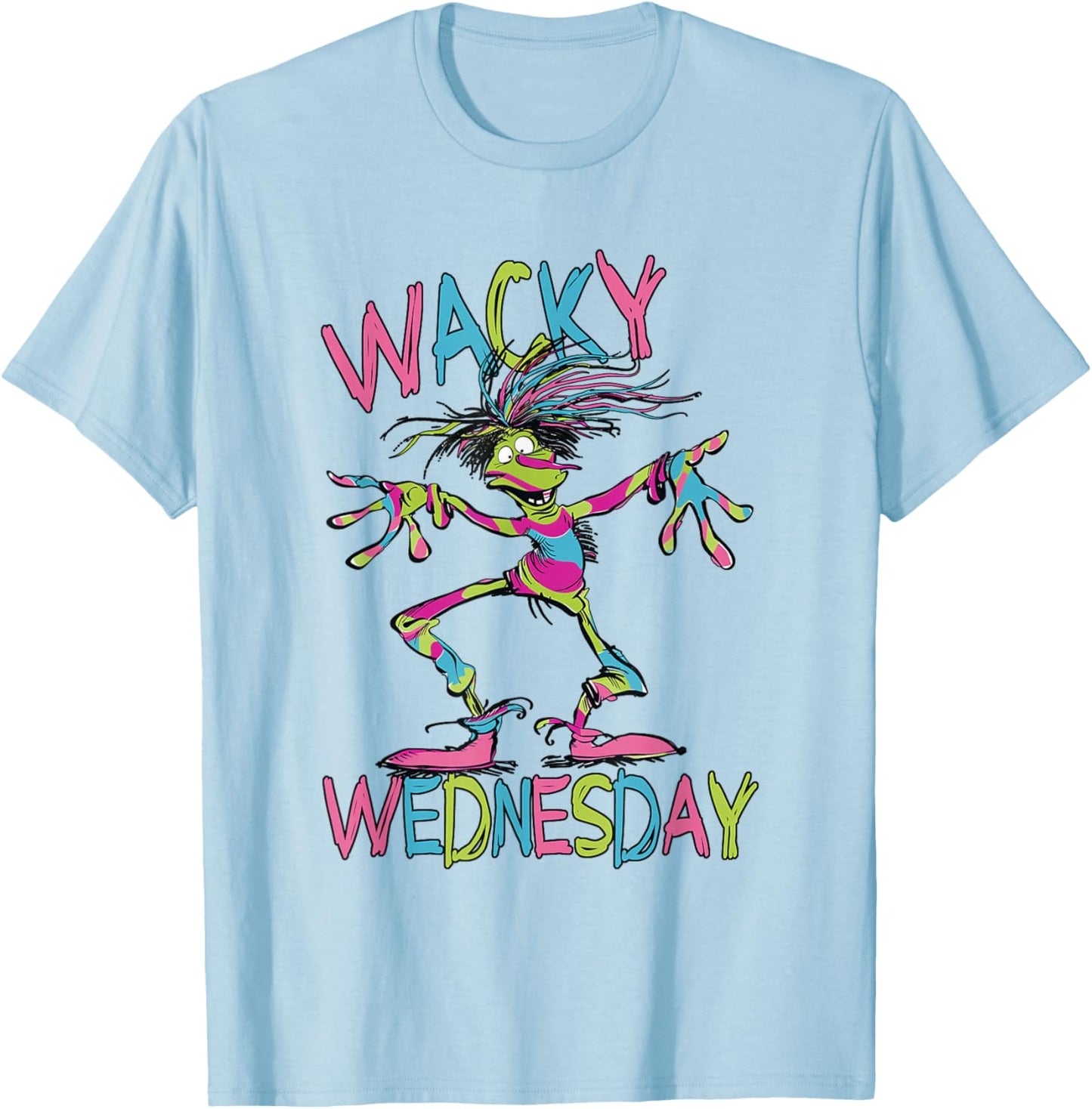 Wacky Wednesday Kids and Teachers | Mismatch Day Spirit Week T-Shirt - T-Shirt | Light Blue