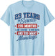 23 Year Retirement Present for 23 Years of Service T-Shirt - T-Shirt | Light Blue