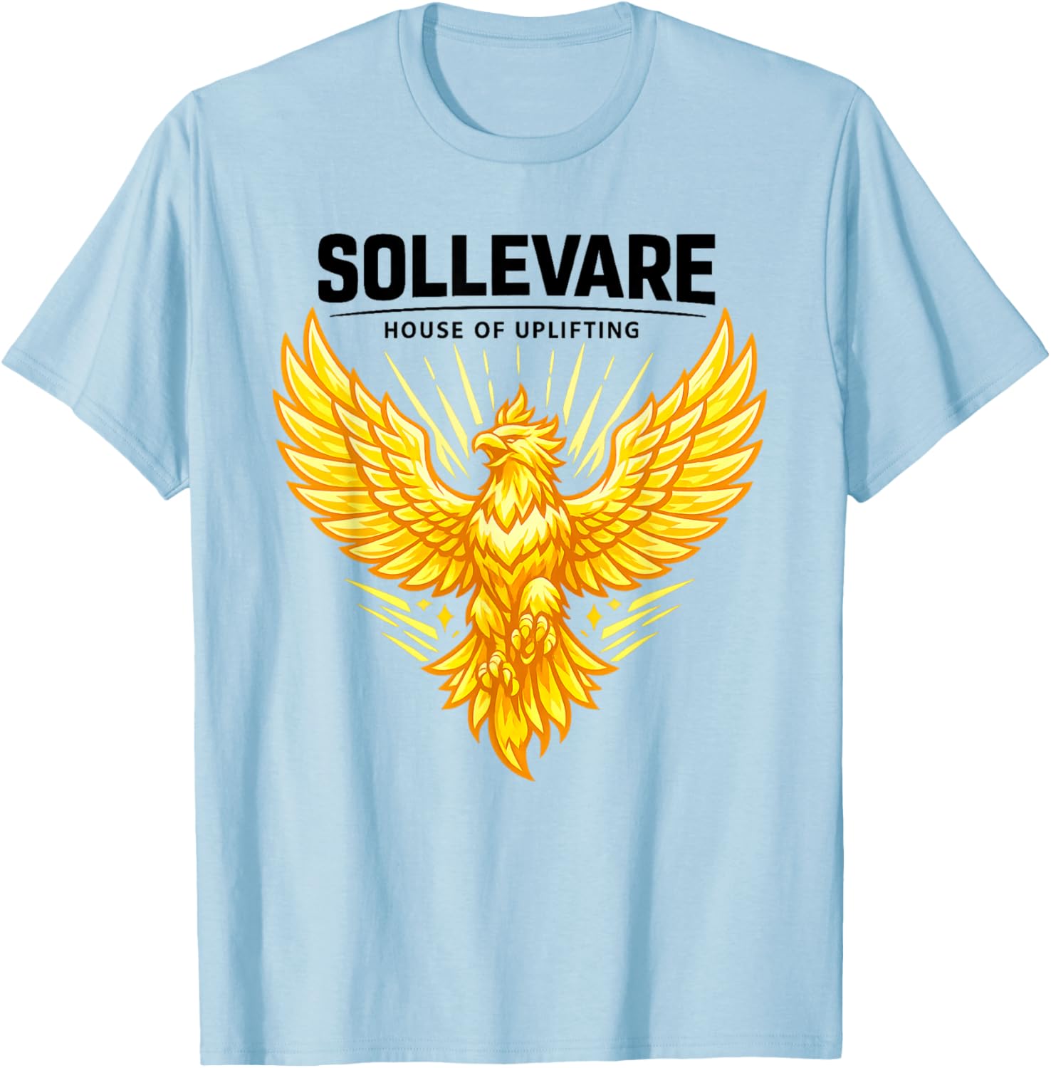 SOLLEVARE House of Uplifting, RCA School T-Shirt - T-Shirt | Light Blue