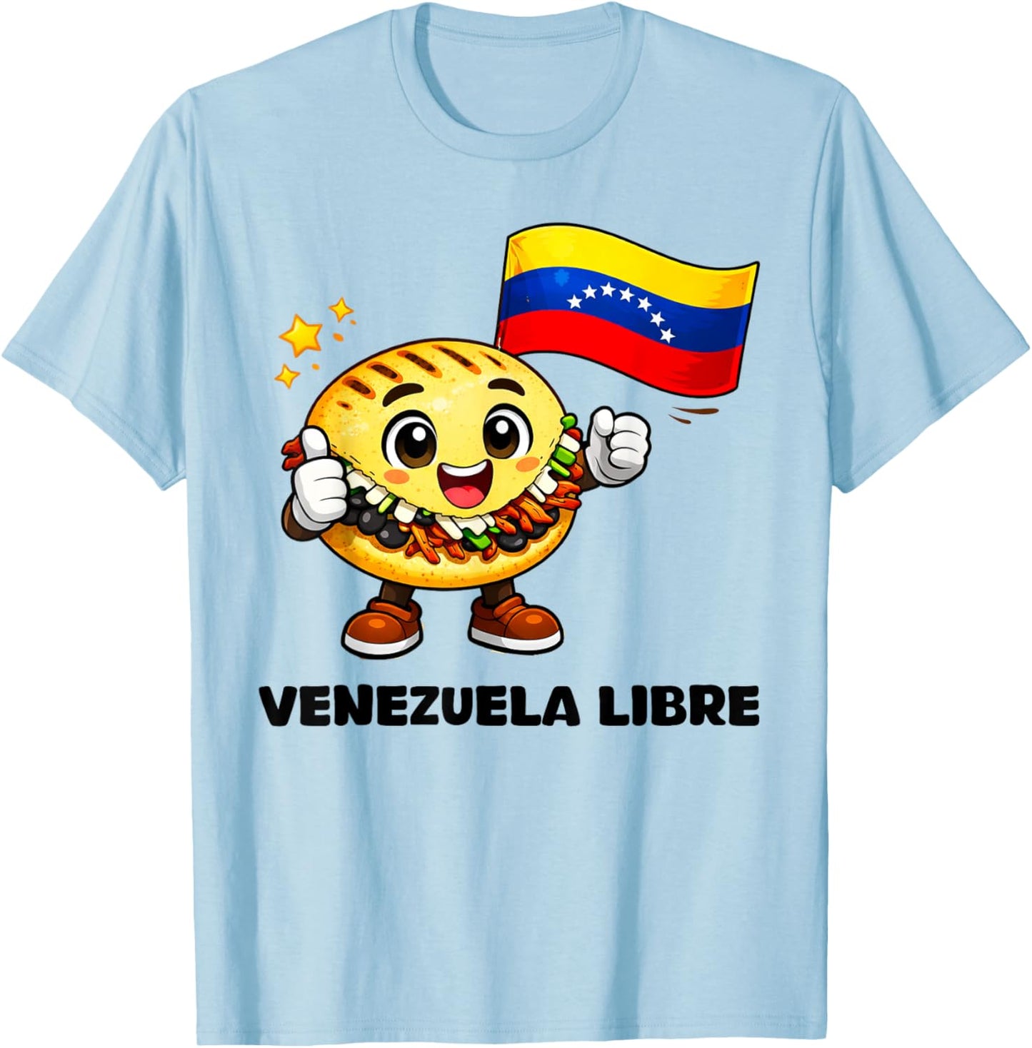 Venezuela Libre Venezuelan Freedom Strong Proud Pride T-Shirt - T-Shirt | Light Blue