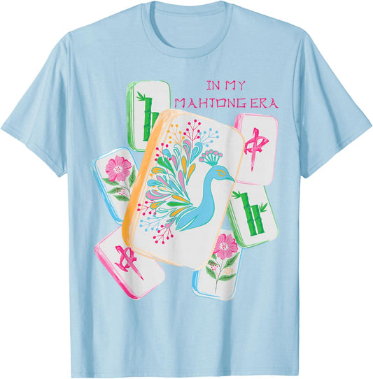 in My Mahjong Era Funny Mahjong Love Playing Chinese Game T-Shirt - T-Shirt | Light Blue