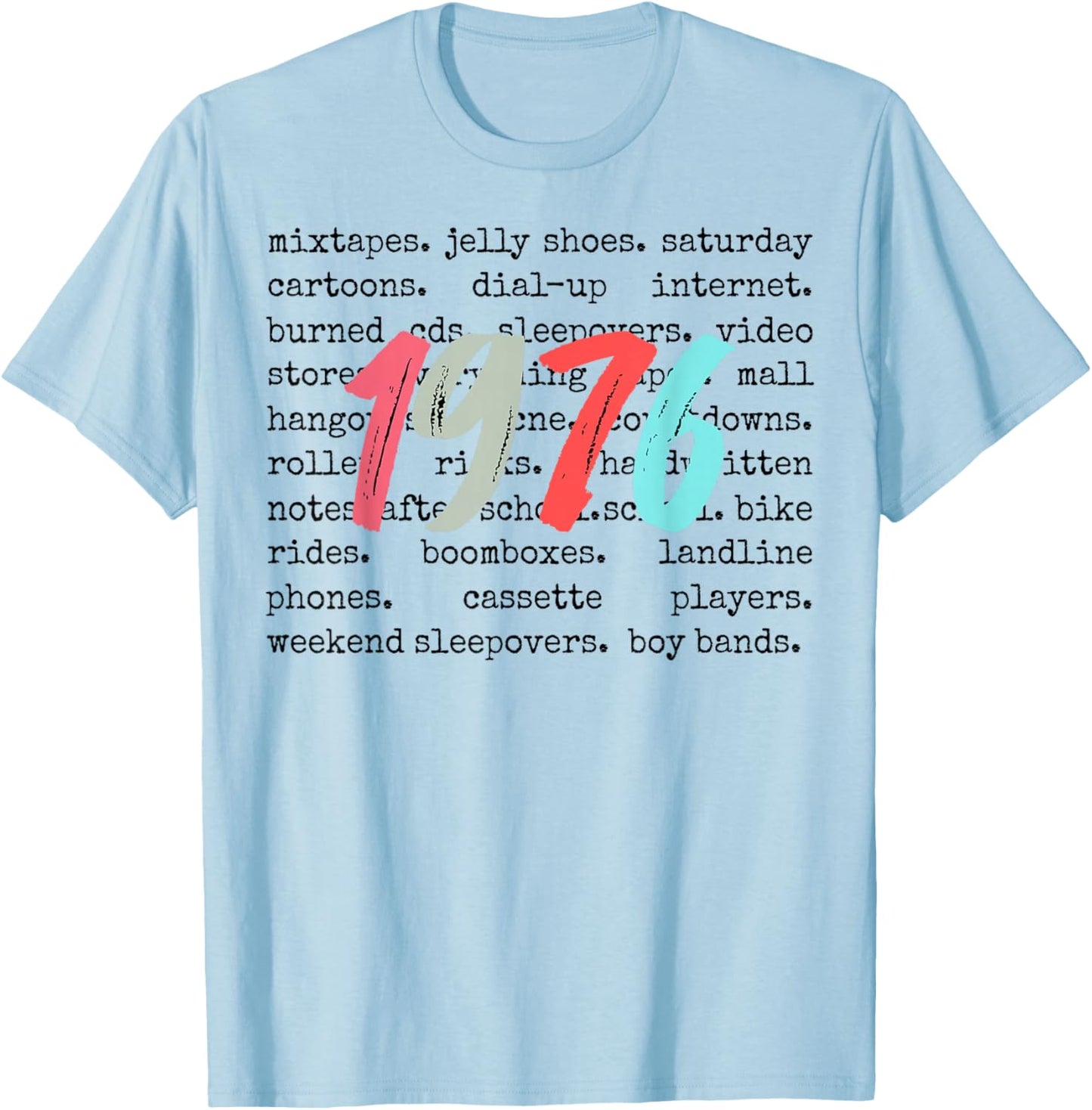 Best 1976 Vintage 50 Year Old Bday Men Women 50th Birthday T-Shirt - T-Shirt | Light Blue