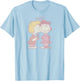 Schroeder & Lucy Valentine's Day Kiss T-Shirt - T-Shirt | Light Blue