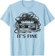 It's Fine Retro Cassette Tape 80's 90's T-Shirt - T-Shirt | Light Blue