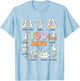 100 Days of School Silly-Goose Teacher Girl Kid 100th Day T-Shirt - T-Shirt | Light Blue