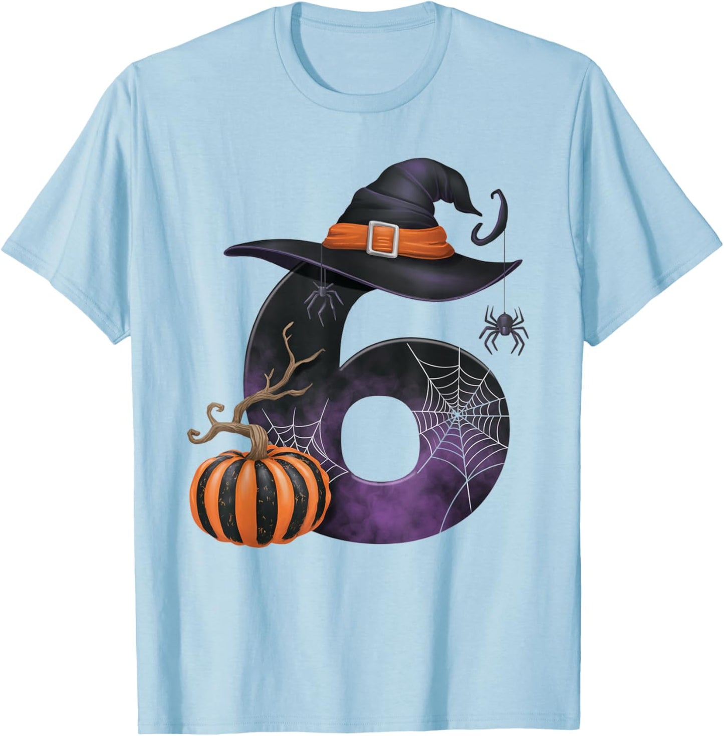 Six Seven Meme 6 7 Funny Halloween Couple Matching Costume T-Shirt - T-Shirt | Light Blue