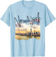 New York Skyline Tourist Souvenir Family Men Women Boys Girl T-Shirt - T-Shirt | Light Blue