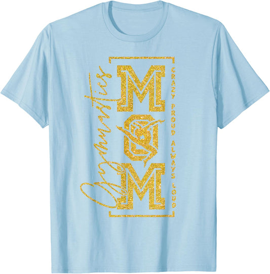 Gymnastics Mom, Proud Sports Parent Gymnasium Mothers T-Shirt - T-Shirt | Light Blue