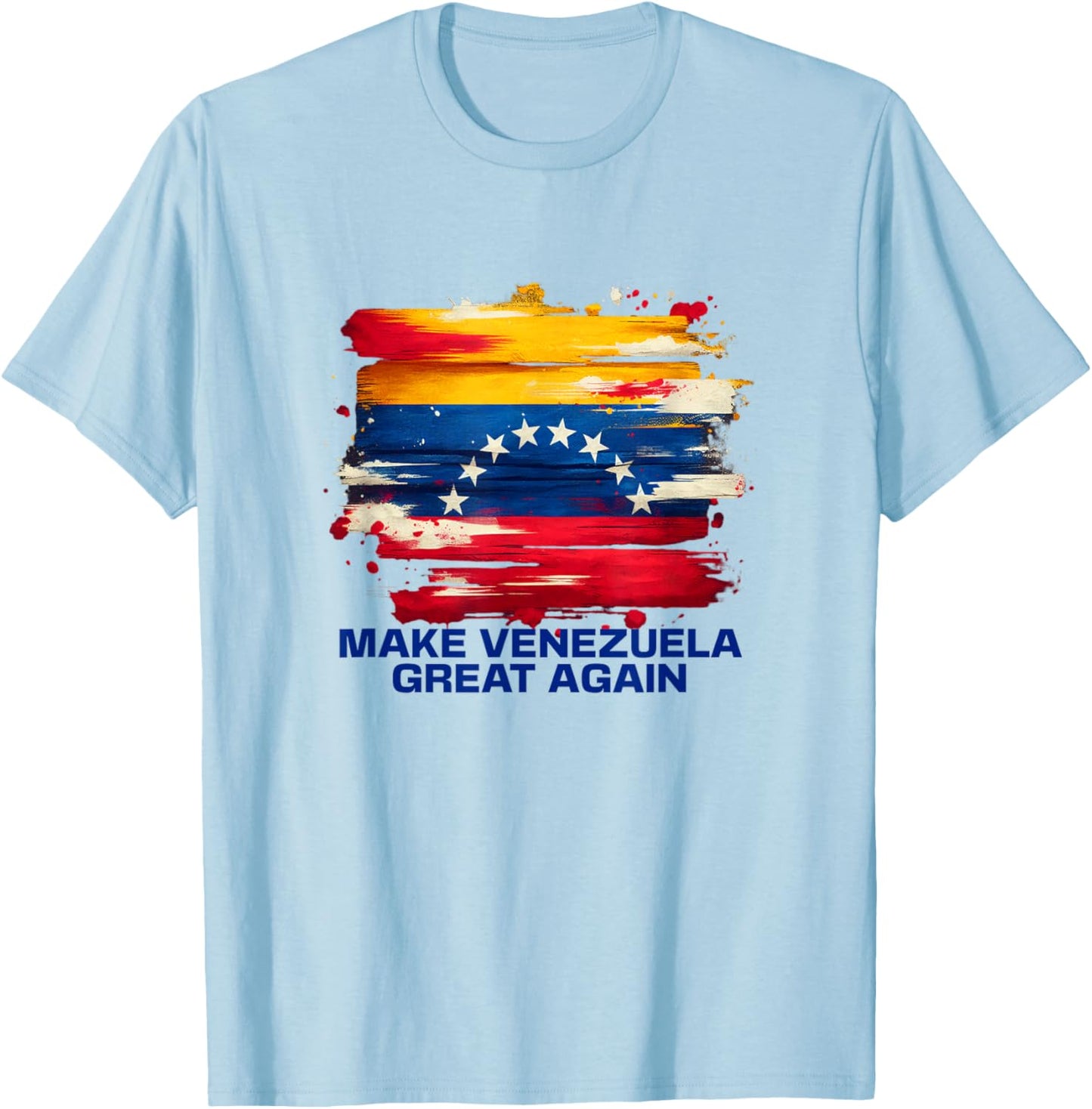 Make Venezuela Great Again Flag Design T-Shirt - T-Shirt | Light Blue