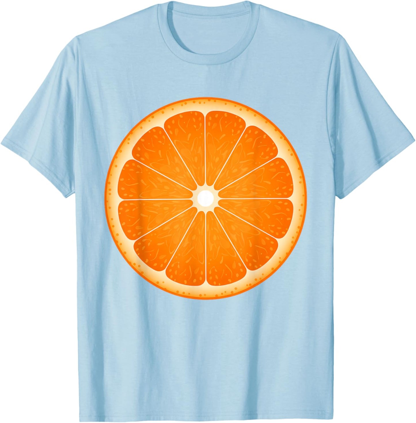 Orange Slice Costume Halloween Fruit Salad Lover T-Shirt - T-Shirt | Light Blue
