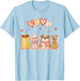Cute Valentine Dogs Love Balloons Valentine's Day T-Shirt - T-Shirt | Light Blue