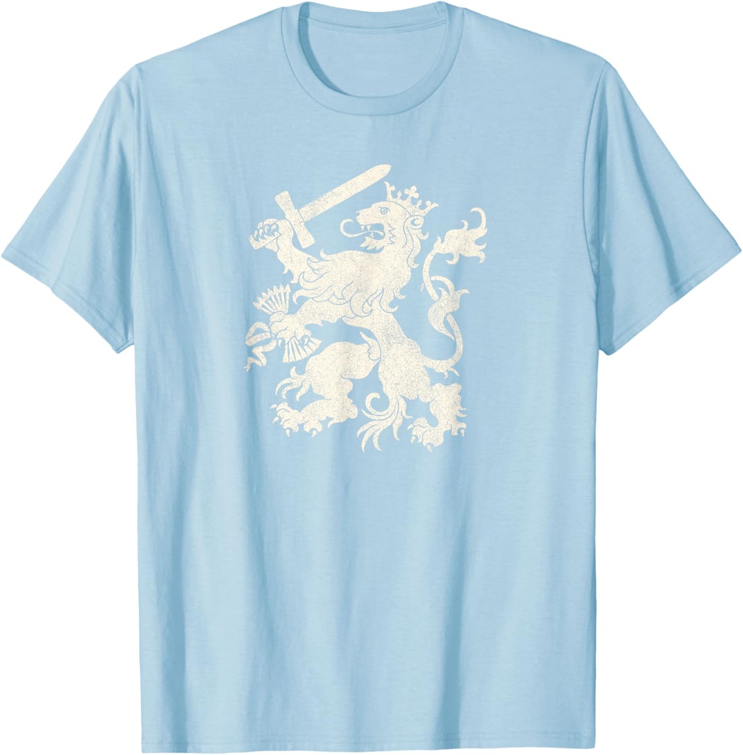 Dutch Lion Netherlands Flag Coat of Arms T-Shirt - T-Shirt | Light Blue