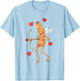 Marcus The Worm Valentine Cupid Meme Design T-Shirt - T-Shirt | Light Blue