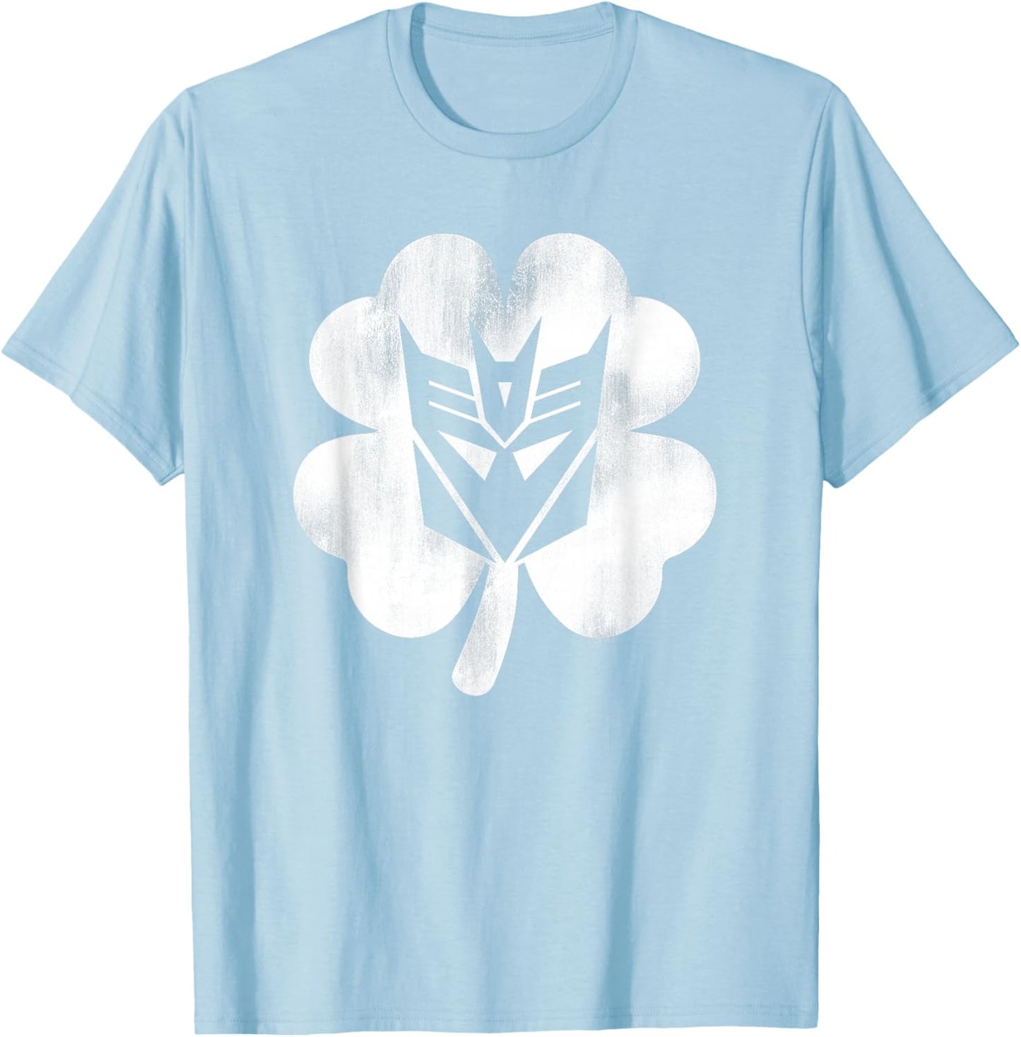 Transformers Decepticon Shamrock St. Patrick's Day T-Shirt - T-Shirt | Light Blue