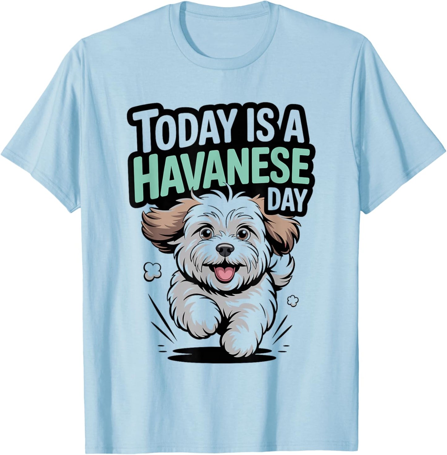 Today is A Havanese Day Cute Funny Pet Dog Breed Lover Style T-Shirt - T-Shirt | Light Blue