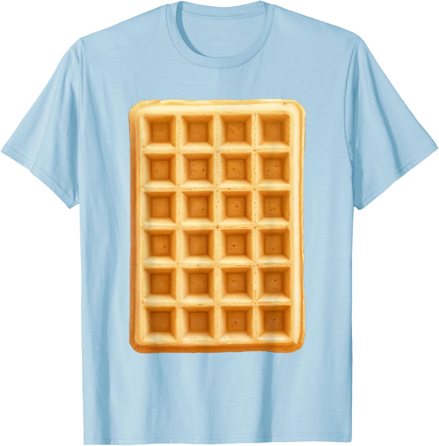 Waffle Shirt Adult Men Women Kids Waffle Costume T-Shirt - T-Shirt | Light Blue