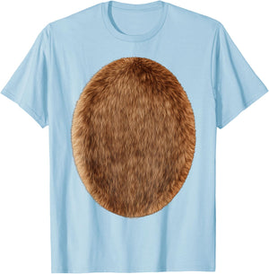 Brown Belly Deer Reindeer Bear Monkey Horse Cosplay Costume T-Shirt - T-Shirt | Light Blue
