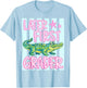 Later First Grader Alligator Summer Last Day of School T-Shirt - T-Shirt | Light Blue