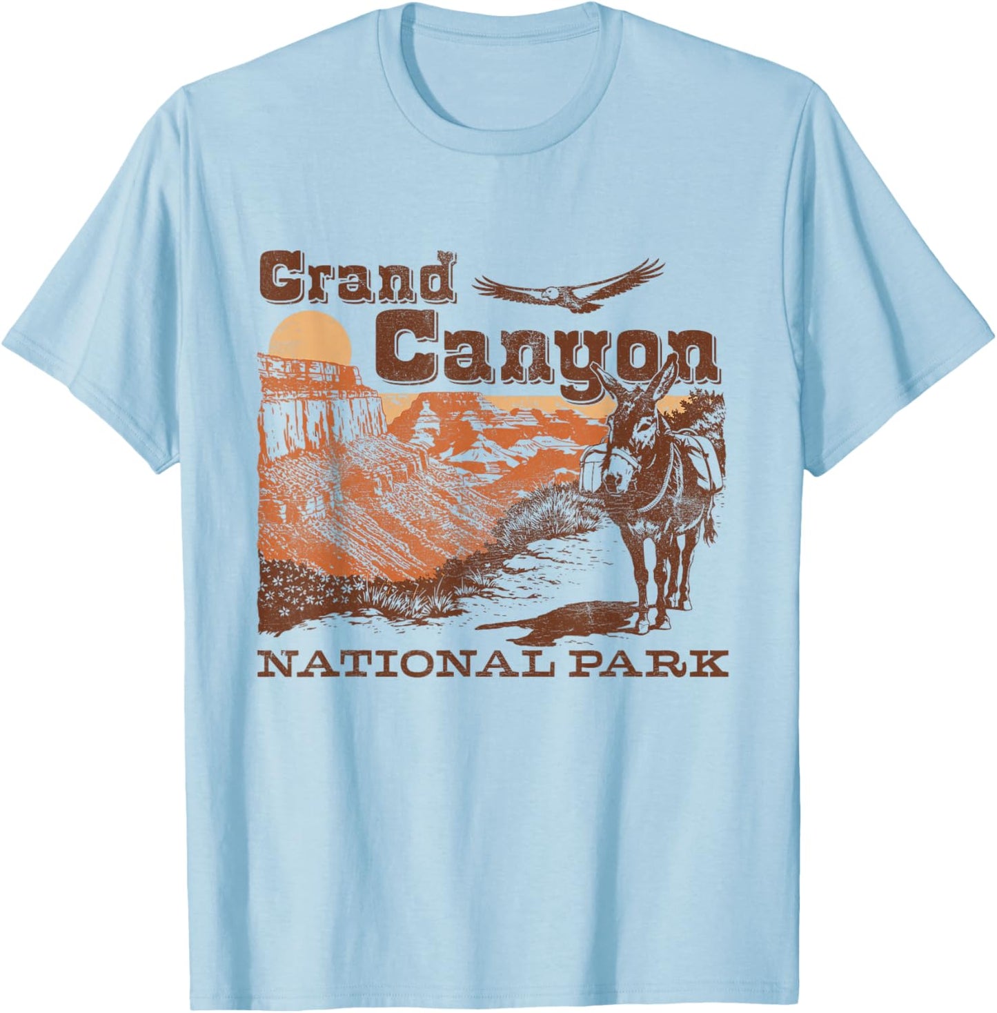 Grand Canyon National Park Arizona T-Shirt - T-Shirt | Light Blue