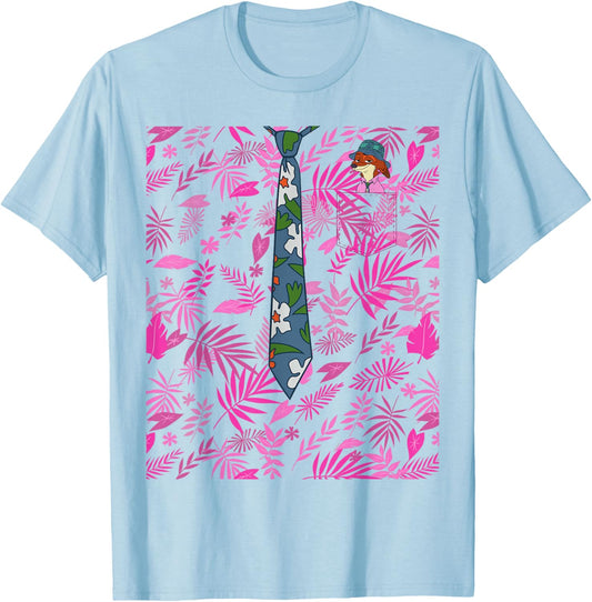 Disney Zootopia 2 Nick Wilde Shirt and Tie Halloween Costume T-Shirt - T-Shirt | Light Blue