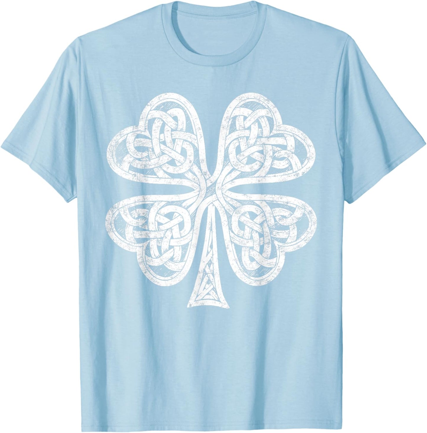 Vintage Irish Shamrock St Patricks Day T-Shirt - T-Shirt | Light Blue