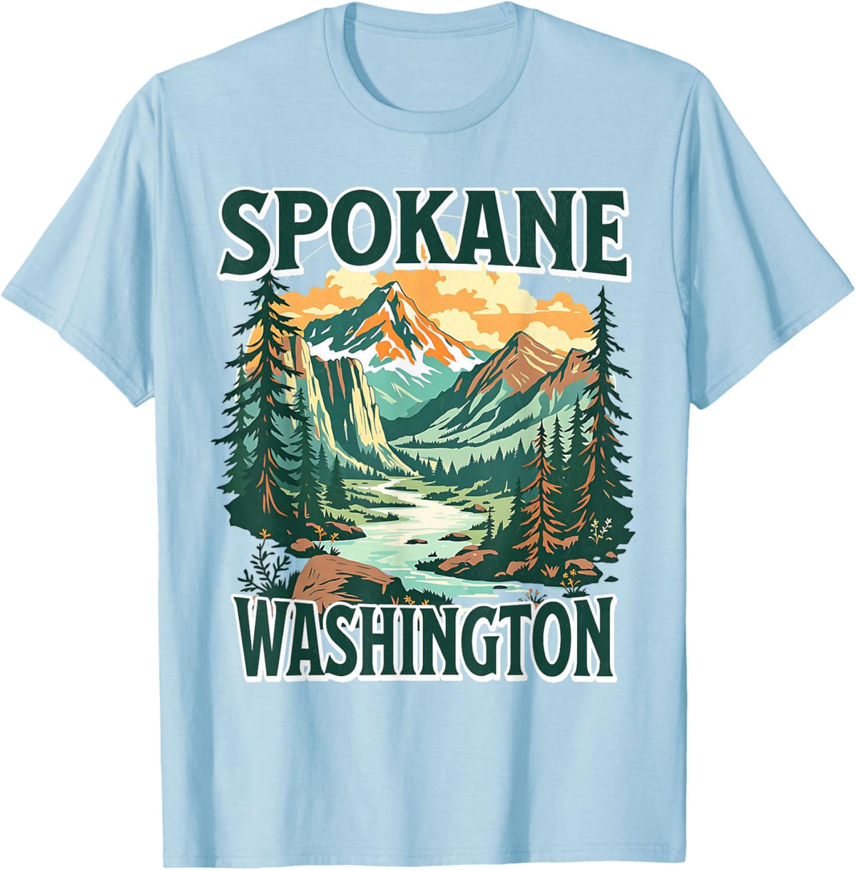 Spokane T-Shirt - T-Shirt | Light Blue